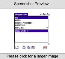 LingvoSoft Dictionary German <-> Spanish for Palm OS Screenshot